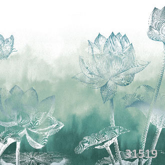 Water lily green