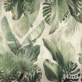 Palm leaves sepia